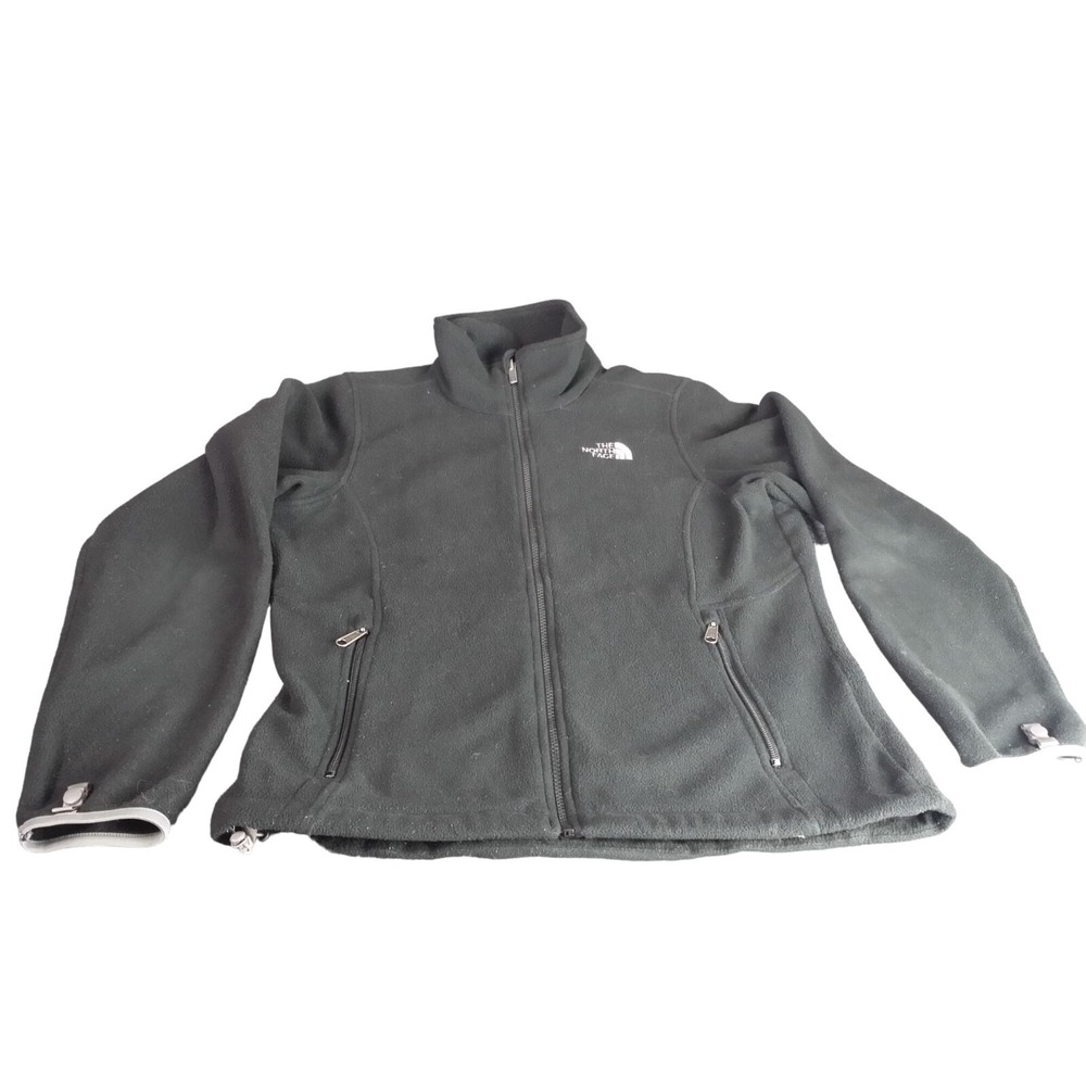 The North Face Never Stop Exploring Fleece Women Sz M Black Full Zip Polartec‎